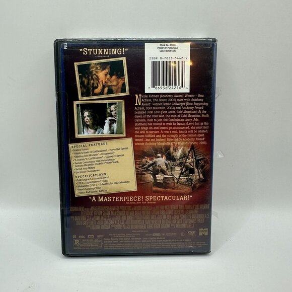 Cold Mountain DVD 2003 Nicole Kidman Jude Law Renee Zellweger Collectors Edition - Picture 3 of 5
